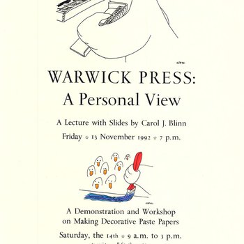 Warwick Press: A Personal View