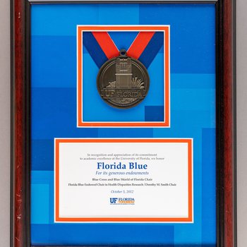 University of Florida Medallion to Florida Blue plaque