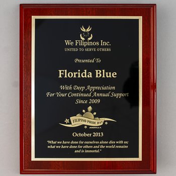 We Filipinos Inc./Florida Blue Sponsor Recognition