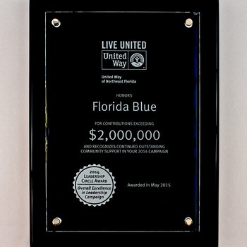 United Way 2014 Leadership Circle Award to Florida Blue