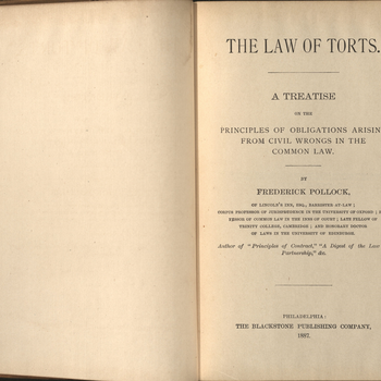 Pollock's Law of Torts