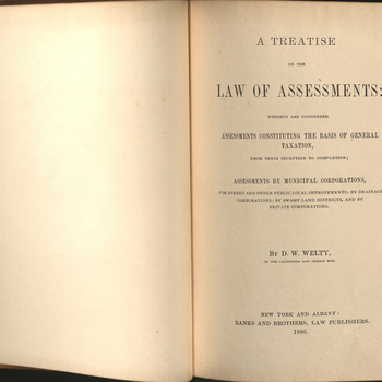 Welty, Law of Assessments