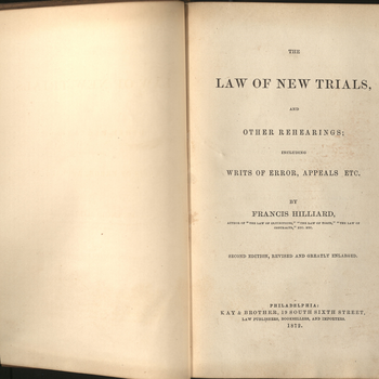 Hilliard, Law of New Trials
