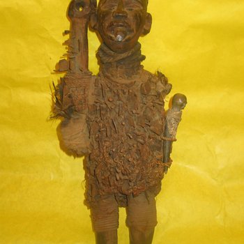 KONGO Culture Of Arts in Congo (Brazzaville), Congo (Kinshasa), and Angola- (Oath Taker Fetish Power Figure)