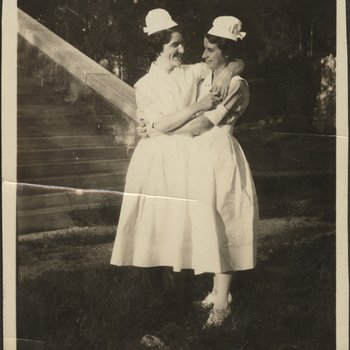 Nurses Posing Together Outside