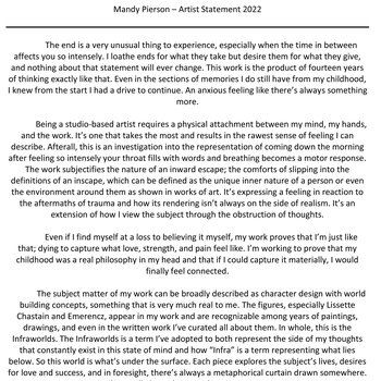Artist Statement - Mandy Pierson