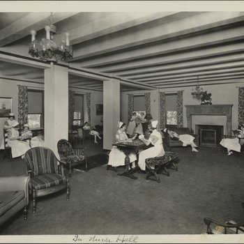 Nurses Relaxing in Nurse Hall