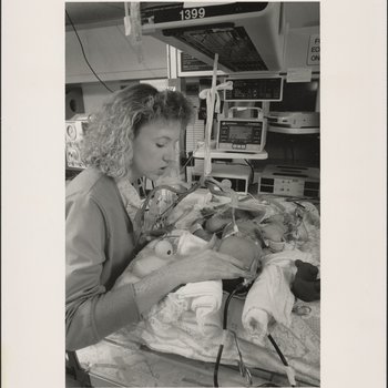 Nurse and Patient in Neonatal Unit