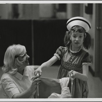 Young Patient with Nurse's Hat