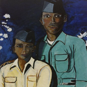 Painting of Military Service Members