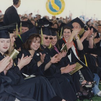 CSUMB Graduates Clapping and Cheering