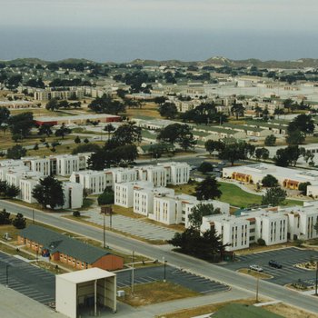 Aerial View of Campus Buildings
