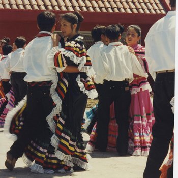 Dancers in Traditional Mexican Dress