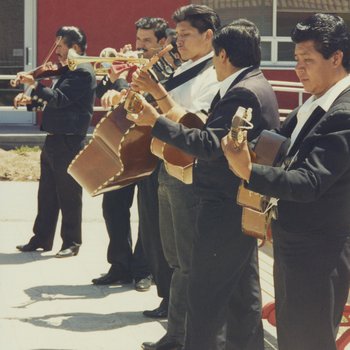Mariachi Band Performing on Campus
