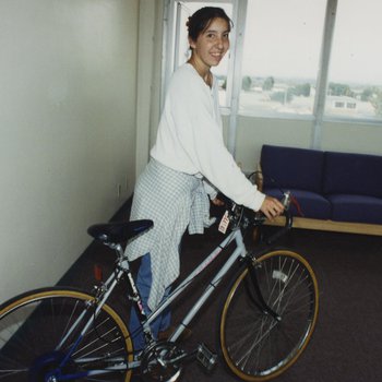 Student With Bike