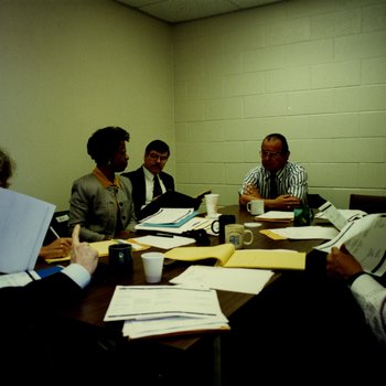 Dorothy Lloyd, James May, and Steve Arvizu at Meeting