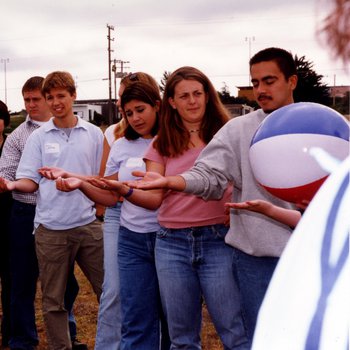 Students Playing Game on Campus