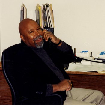 Richard Bains in His Office