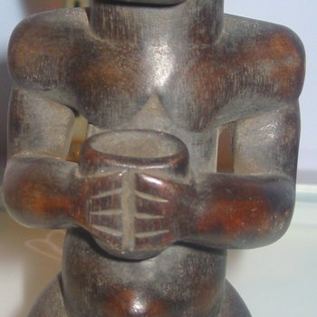 FANG Culture Of Arts in Gabon and adjoining regions in Cameroon and Equatorial Guinea - ( Relequary Guard Figure)