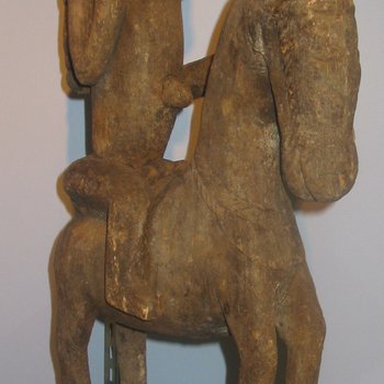 BAMBA Culture of Arts from western belt of the Niger River and northern parts of Mali - ("Hermaphroditc" Equestrian Figure)