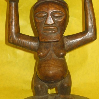 SONGHAY Culture of Arts from eastern Mali, western Niger, and northern Benin - (Caryatid Stool)