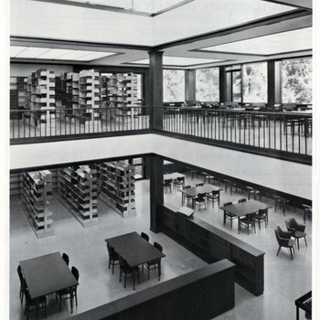1963 Interior East Wing of the Archbishop Alemany Library