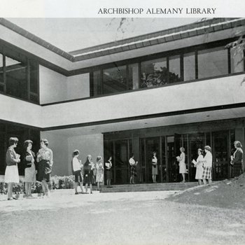 1963 Front Entrance of the Archbishop Alemany Library