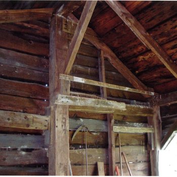 Houghton-Sprague House 080: Shed Rafters