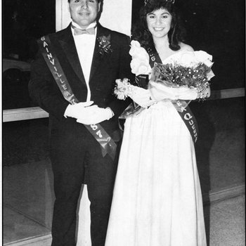 Gilbert De Leon and Velma Rodriguez: Bougainvillea King and Queen, 1987