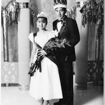 Maria Aragelia Salazar and Mario Guajardo: Bougainvillea King and Queen, 1992