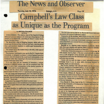 Campbell's Law Class as Unique as the Program