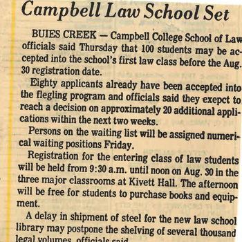 Campbell Law School Set