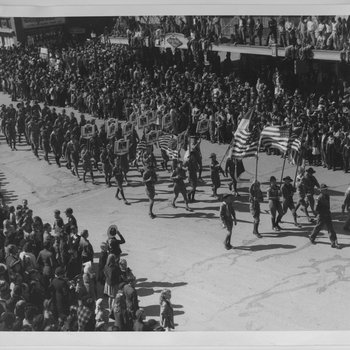 Armistice Day Parade, Downtown Houston, 1941