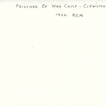 Prisoner of War Camp near Clewiston - rear of photo