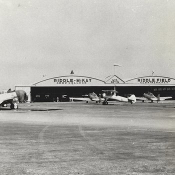 Riddle Field Hanger and Planes AT-6 #214, other AT-6, Stearman PT-17 #6