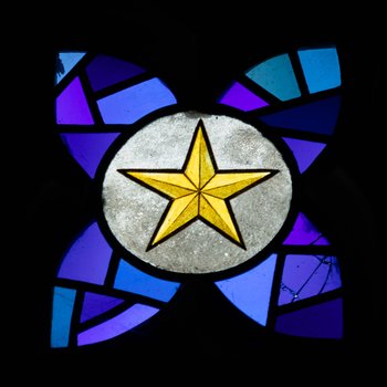 Detail, Star from The Birth, The Passion, and the Victory of Christ or James Memorial Windows