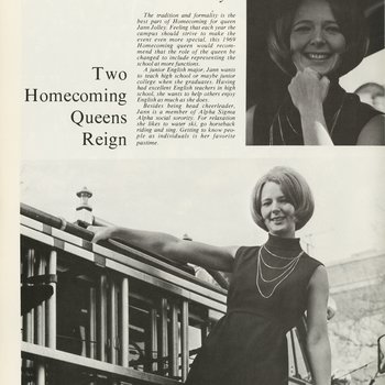 "Two Homecoming Queens Reign," 1970