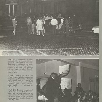 "Blacks protest senate actions" (continued), 1970