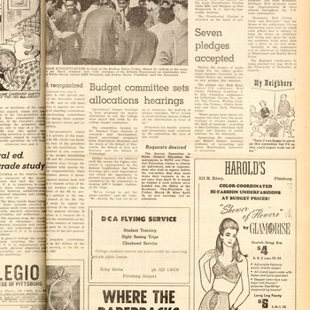 "SA adds black cheerleader" (continued), March 28, 1969