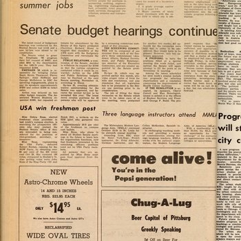 "Senate budget hearings continues," November 7, 1969