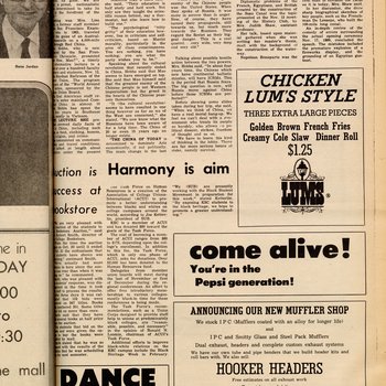 "Harmony is aim," November 21, 1969