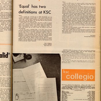 "'Equal' has two definitions at KSC," March 27, 1970