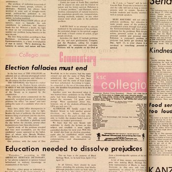 "Education needed to dissolve prejudices," April 17, 1970