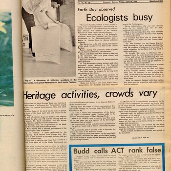 "Heritage activities, crowds vary," April 24, 1970