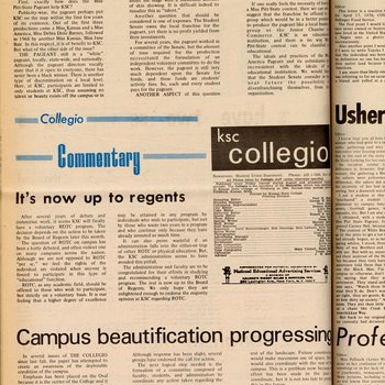 "KSC, pageant not compatible," April 24, 1970