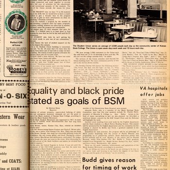 "Equality and black pride stated as goals of BSM," December 17, 1970