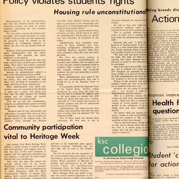 "Community participation vital to Heritage Week," February 5, 1971