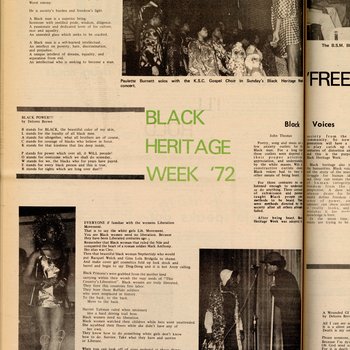 "Black Heritage Week '72," February 11, 1972