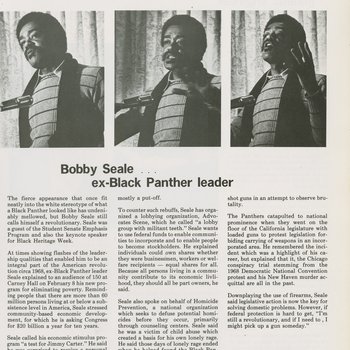 "Bobby Seale ex-Black Panther leader," 1978