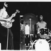 Unidentified Guitarist and Drummer at Black Heritage Week, 1973